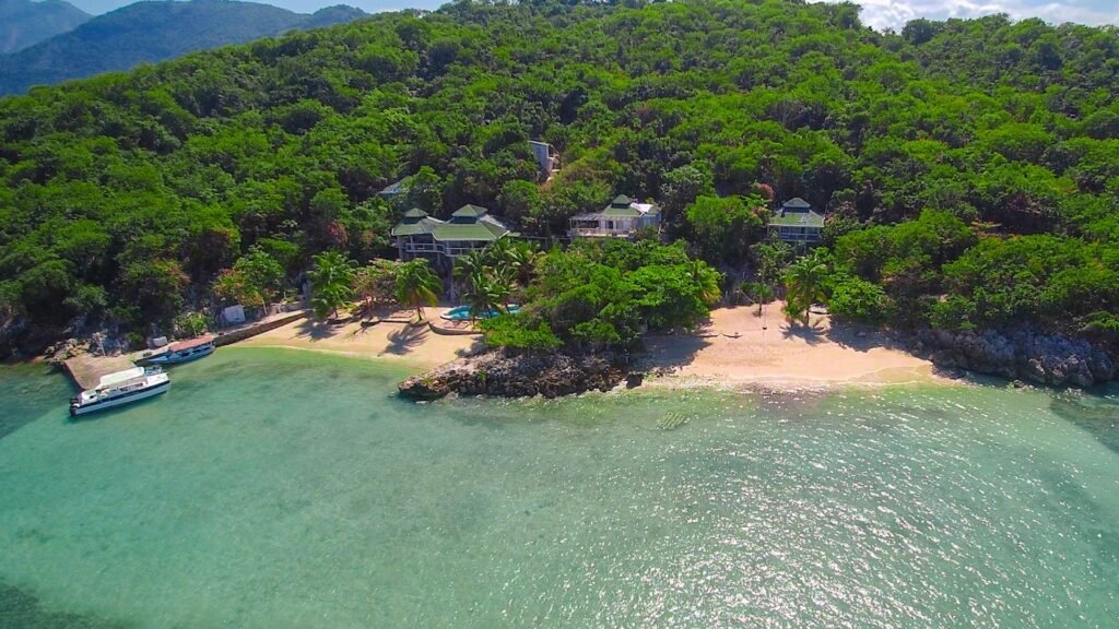 Aerial View of Marquis Paradise a boutique hotel located in Labadie