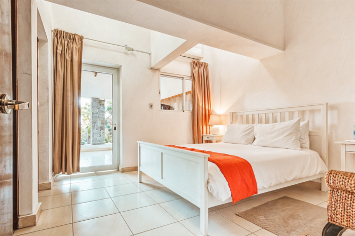 a visible bed inside of a room at Ekolojik Resort