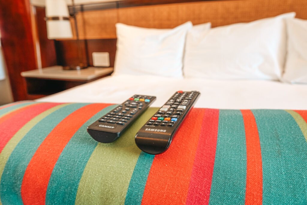 A visible bed inside EKolojik Resort hotel in Cap-Haitien